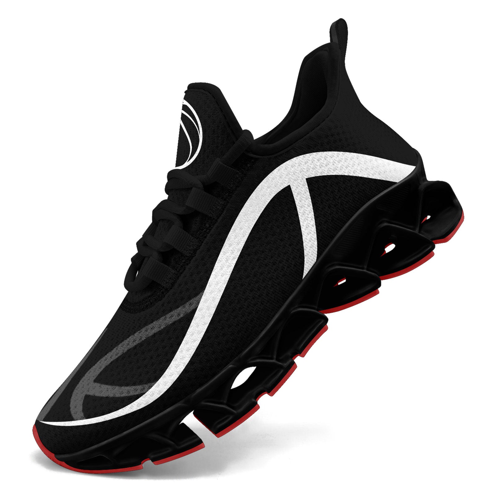 Custom Black White Maxsoul Shoes Personalized Sneaker FN003XD-D020391-15