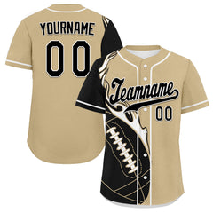 Custom Yellow Black Classic Style Personalized Authentic Baseball Jersey UN002-D0b0a00-a8