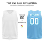 Custom Blue Red Cleveland City Edition Personalized Reversible Basketball Set Sports Basketball Jersey BBJ01R-D0610-6-COOLMAX