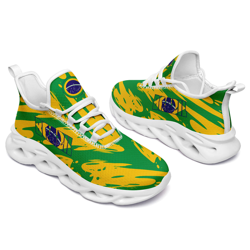 Custom 2026 World Cup Brazil Sneakers DIY Country Flag Running Shoes Lightweight Sport Shoes Gift for Football Fans Personalized Team Name and Logo FN003-F027045-5