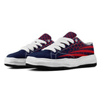 Custom Blue White Massachusetts Shoes Personalized Sneaker FN038-D023003-26 Custom Online