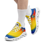 Custom Ecuador 2026 World Cup Sneakers DIY Country Flag Running Shoes Lightweight Sport Shoes Gift for Football Fans Personalized Team Name and Logo FN003-F009077-2