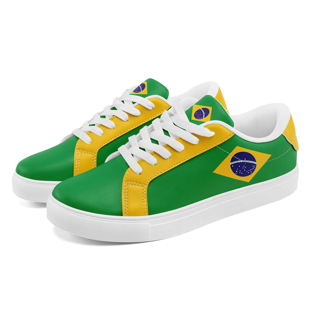 Custom 2026 World Cup Brazil Sneakers DIY Country Flag Running Shoes Lightweight Sport Shoes Gift for Football Fans Personalized Team Name and Logo FN023-F027052-1