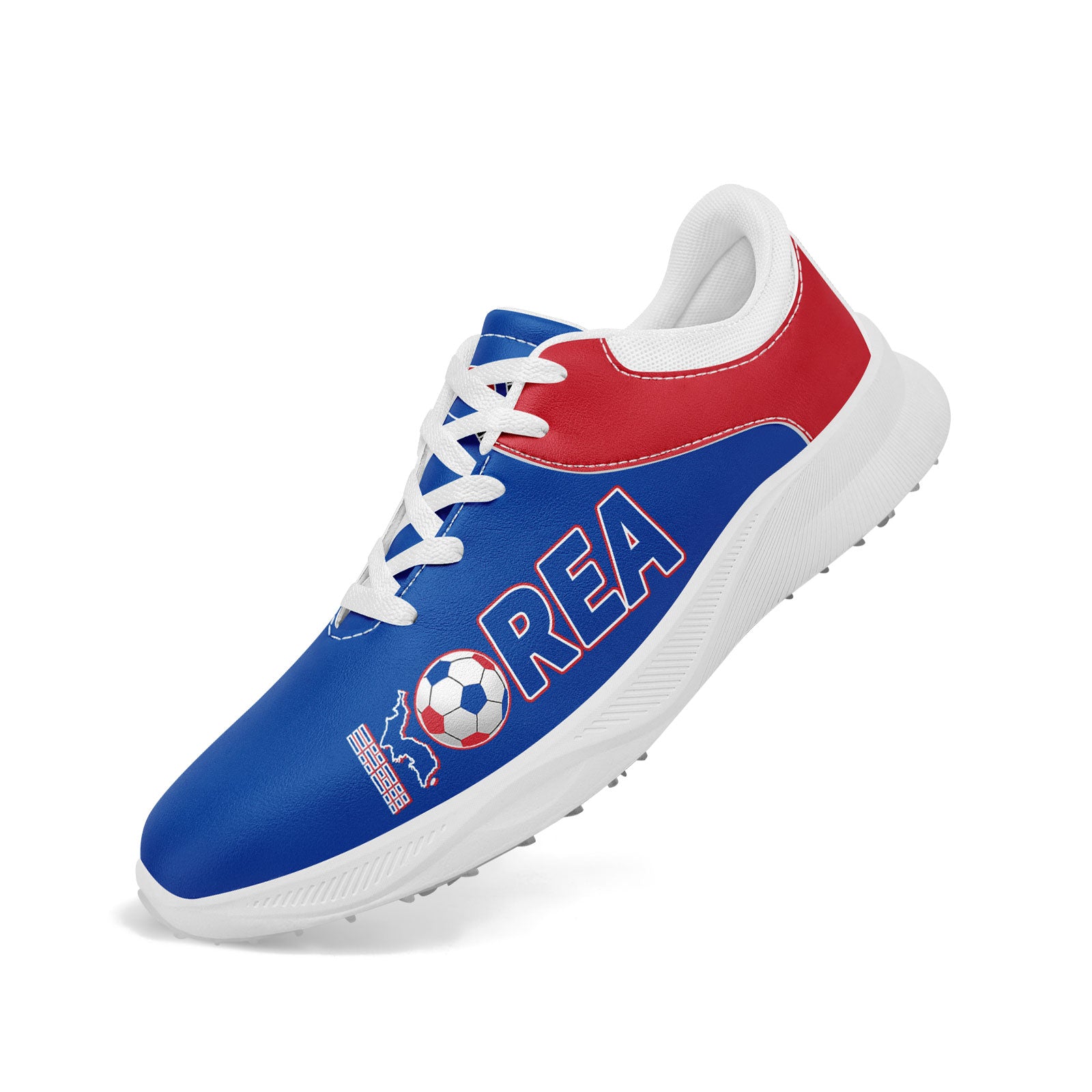 Custom South Korea 2026 World Cup Sneakers DIY Country Flag Running Shoes Lightweight Sport Shoes Gift for Football Fans Personalized Team Name and Logo FN062-F009110-1