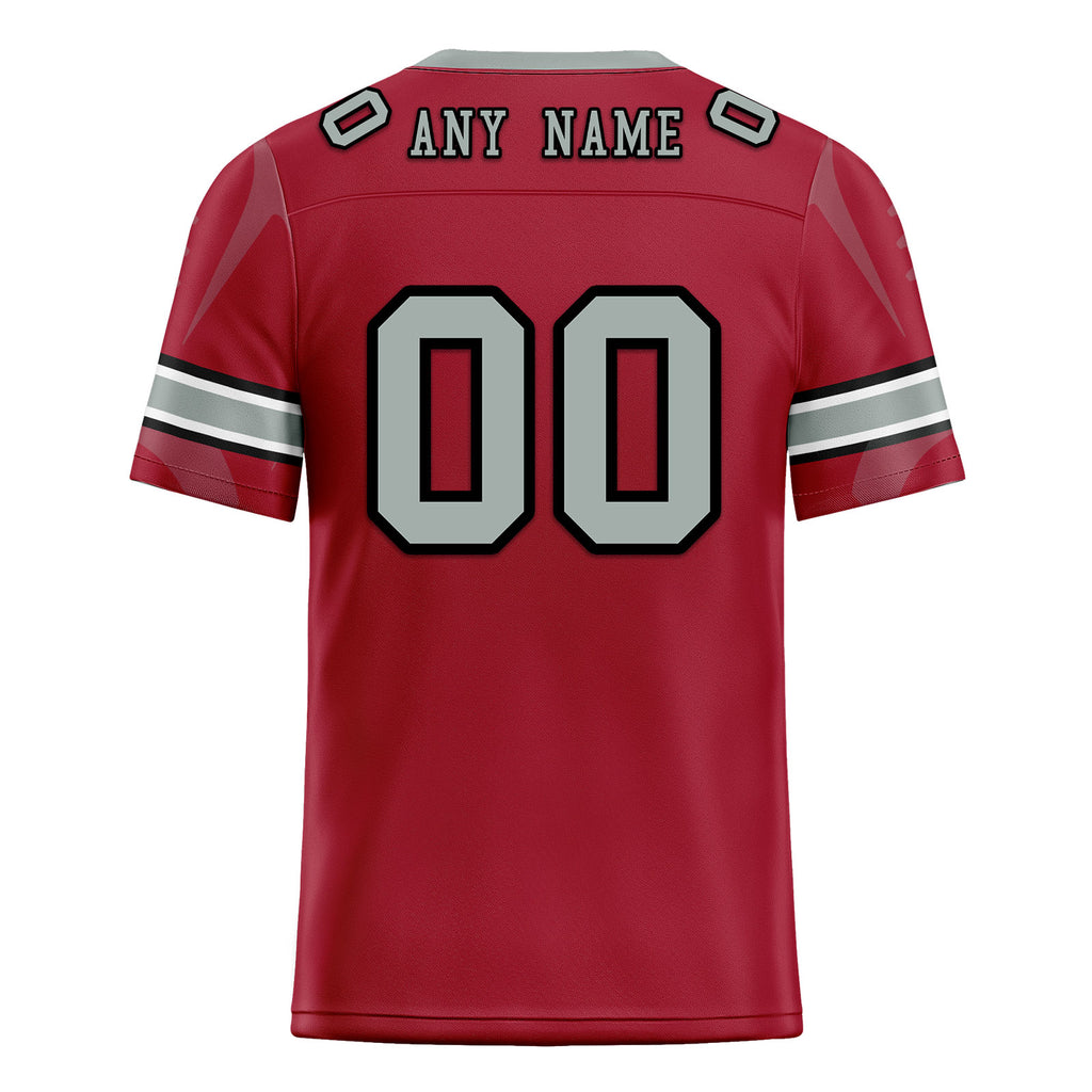 Custom Red Atlanta Personalized Authentic Football Jersey FBJ02-D025033-2