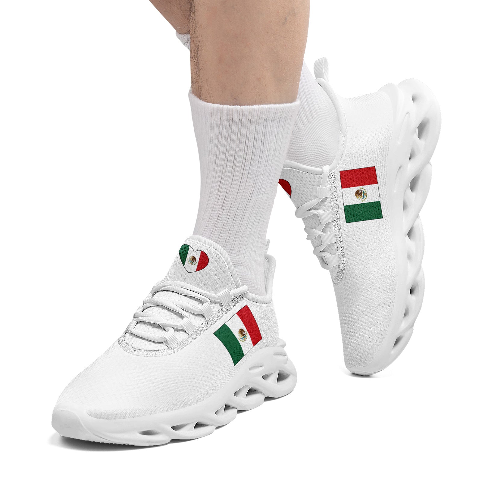 Custom 2026 World Cup Mexico Sneakers DIY Country Flag Running Shoes Lightweight Sport Shoes Gift for Football Fans Personalized Team Name and Logo FN003-F023045-2