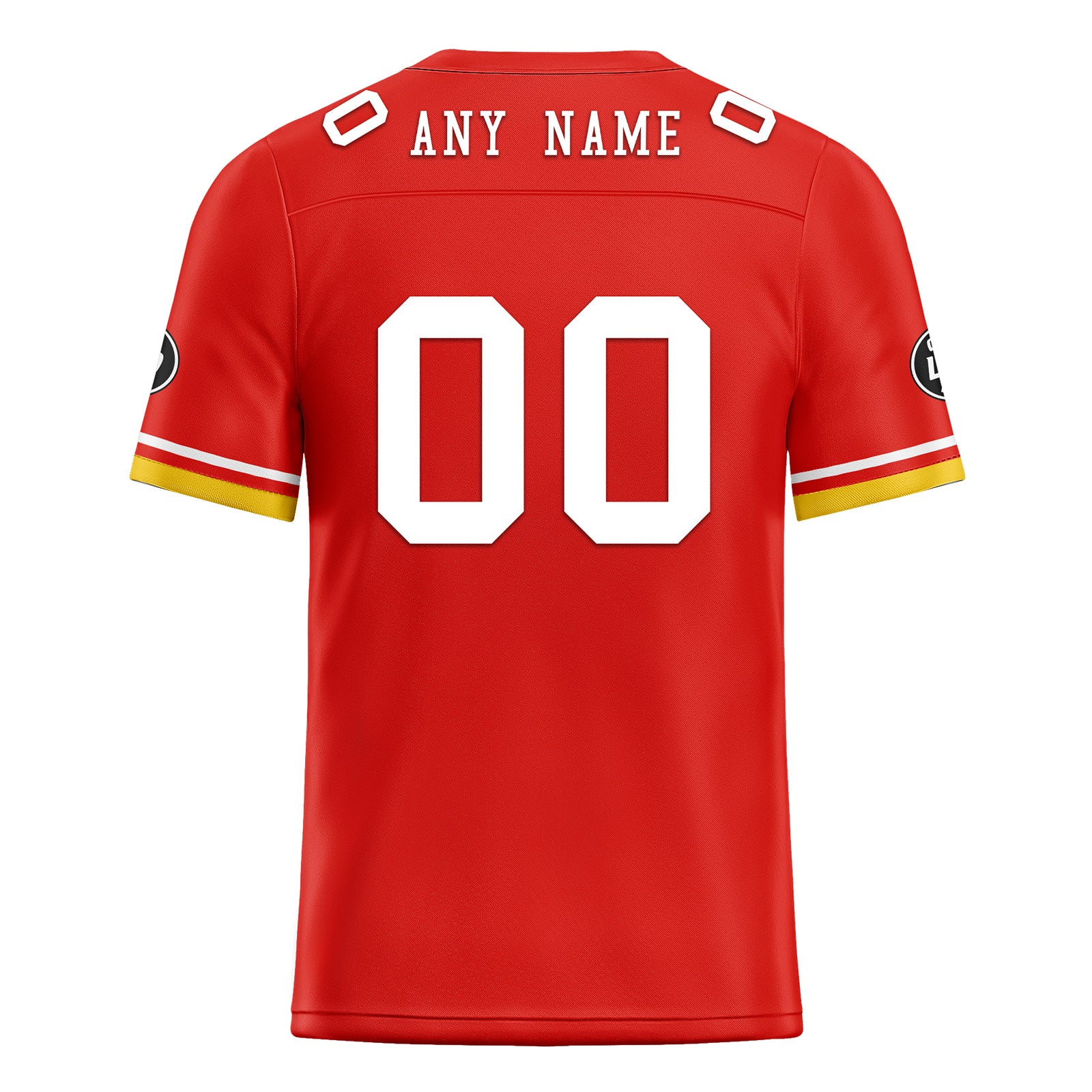 Custom Red Yellow Kansas City Football Jersey and Firesoul Sports Shoes Combo Offer Personalized Combo ZH-D020273-18