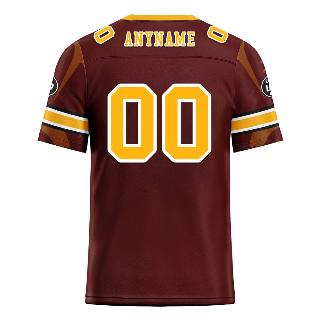 Custom Crimson Washington Personalized Authentic Football Jersey FBJ02-D025033-29