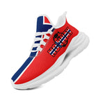 Custom 2026 World Cup Norway Sneakers DIY Country Flag Running Shoes Lightweight Sport Shoes Gift for Football Fans Personalized Team Name and Logo FN079-F027070-3