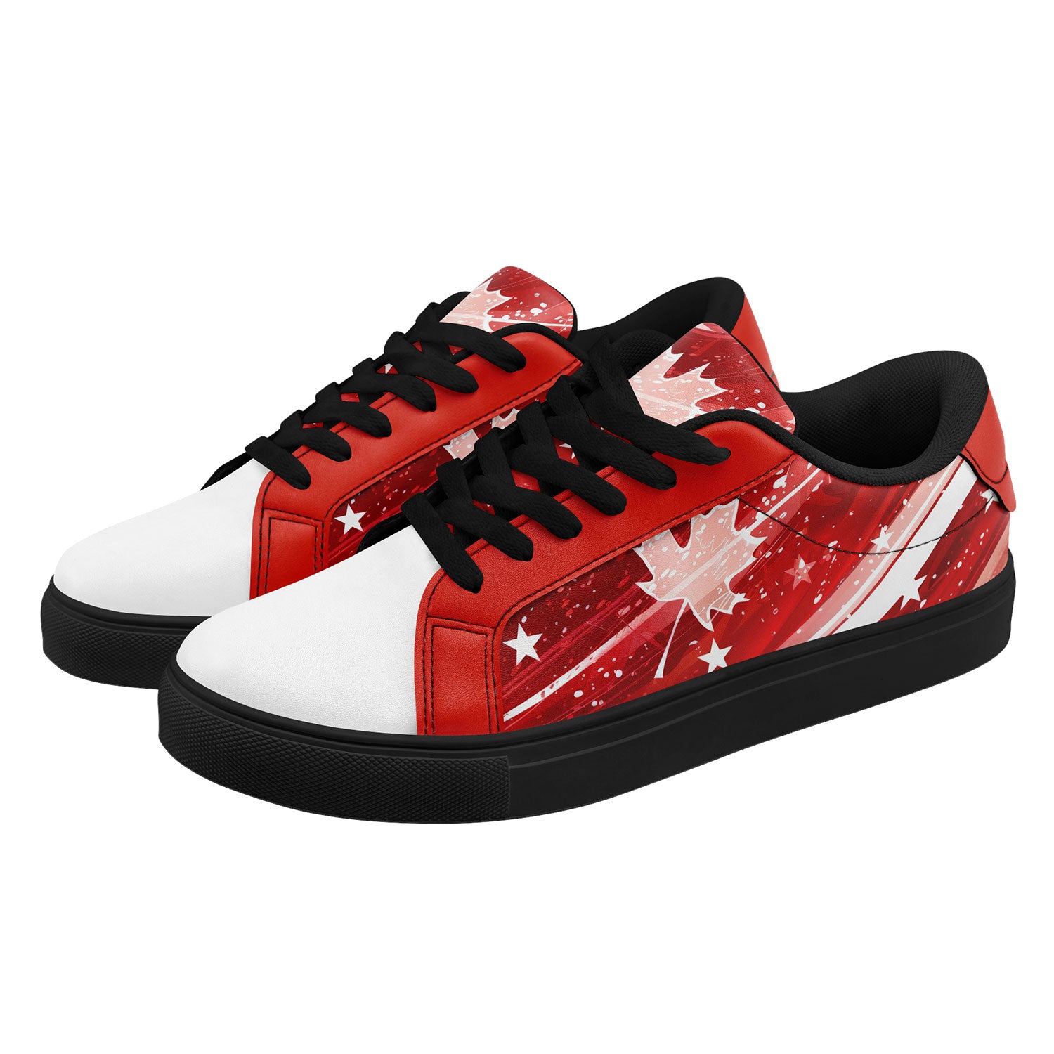 Custom Canada 2026 World Cup Sneakers DIY Country Flag Running Shoes Lightweight Sport Shoes Gift for Football Fans Personalized Team Name and Logo FN023-F020031-5