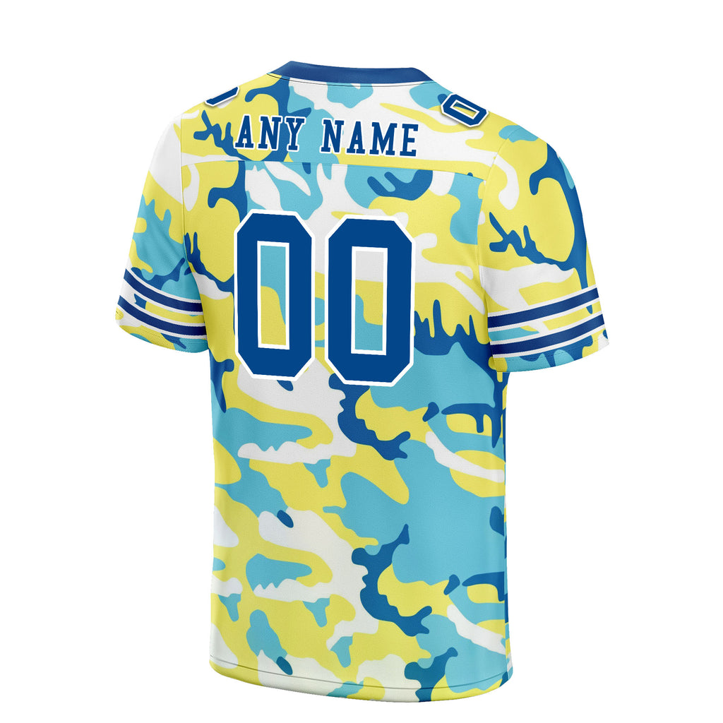 Custom Camo Personalized Authentic Football Jersey FBJ02-D06118
