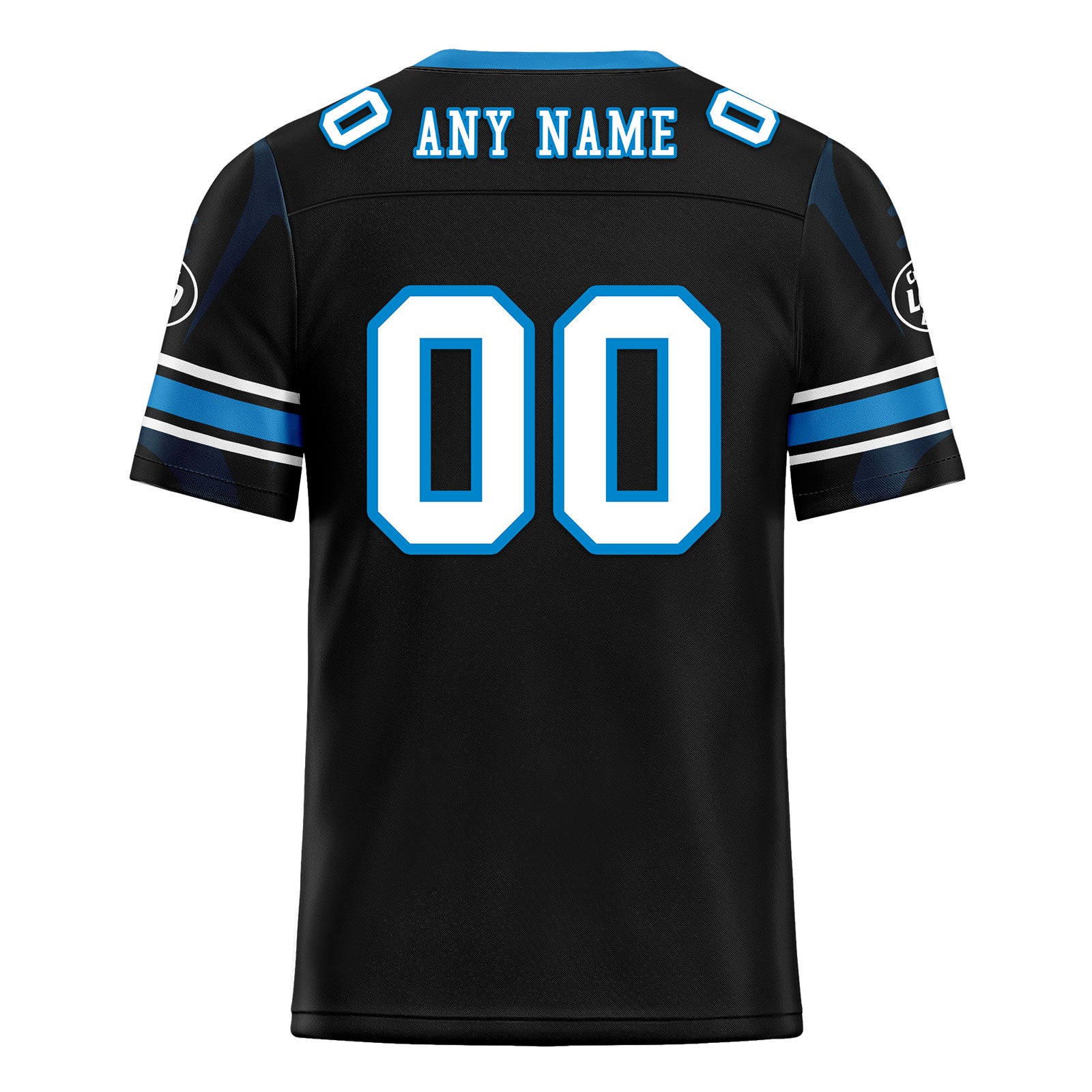 Custom Black Carolina Personalized Authentic Football Jersey FBJ02-D025033-3