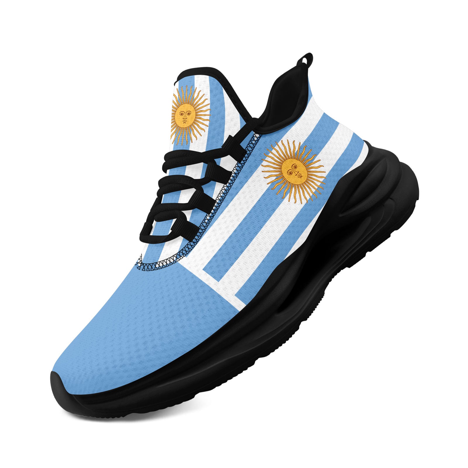 Custom 2026 World Cup Argentina Sneakers DIY Country Flag Running Shoes Lightweight Sport Shoes Gift for Football Fans Personalized Team Name and Logo FN079-F027048-2
