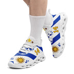 Custom Uruguay 2026 World Cup Sneakers DIY Country Flag Running Shoes Lightweight Sport Shoes Gift for Football Fans Personalized Team Name and Logo FN003-F009122-10