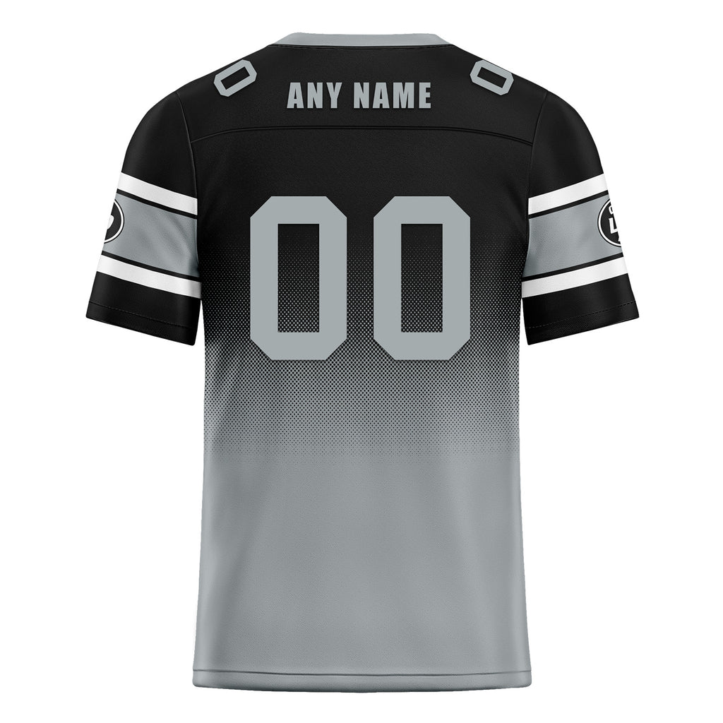 Custom Black Gray Las Vegas Football Jersey and Hat Combo Offer Personalized Combo ZH-D020326-20