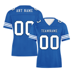 Custom Blue Classic Style Personalized Authentic Football Jersey FBJ02-bd0a700f