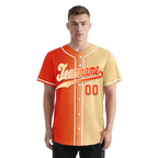 Custom Orange Beige Gradient Fashion Personalized Authentic Baseball Jersey BSBJ01-D0a707f