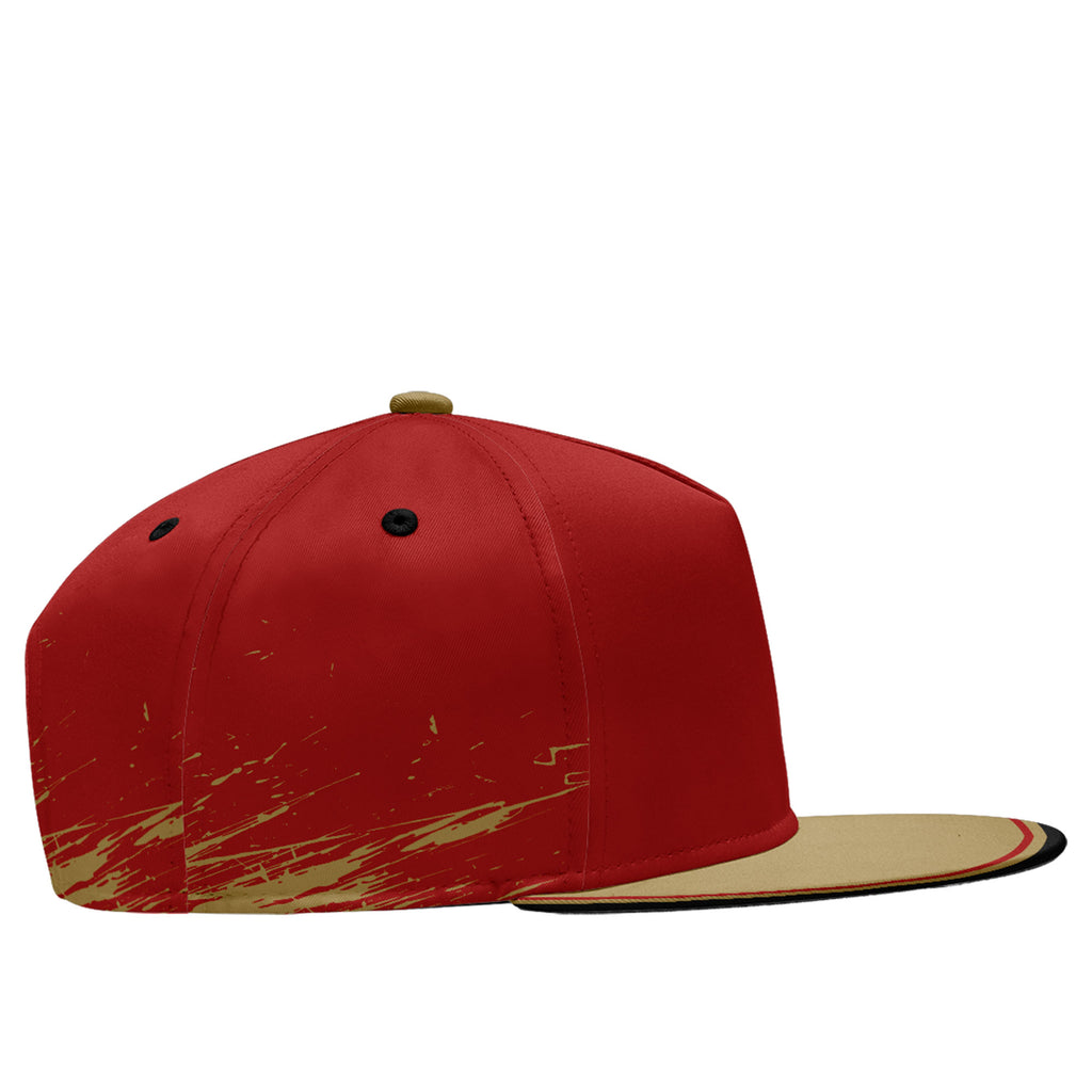 Custom Red Yellow San Francisco Football Jersey and Hat Combo Offer Personalized Combo ZH-D020326-25