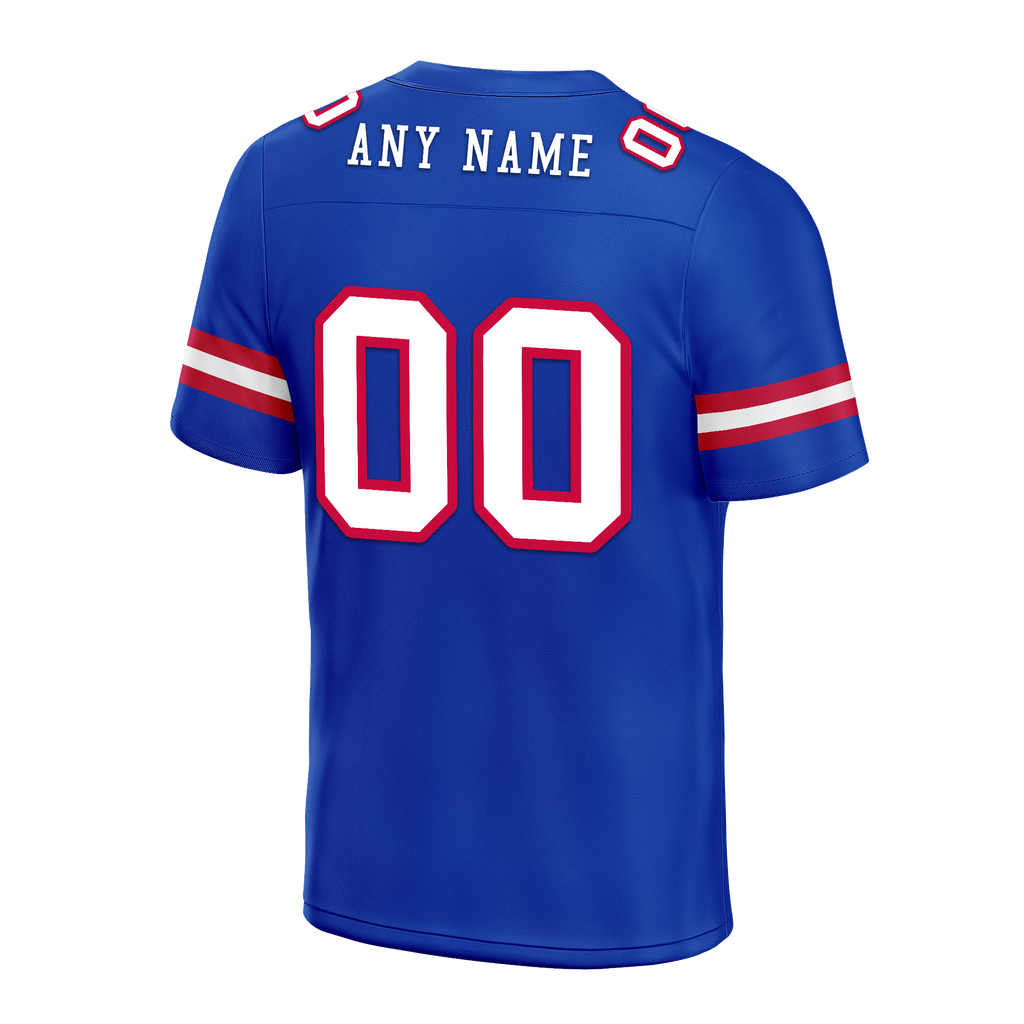 Custom Blue Classic Style Personalized Authentic Football Jersey FBJ02-bd0a70ca