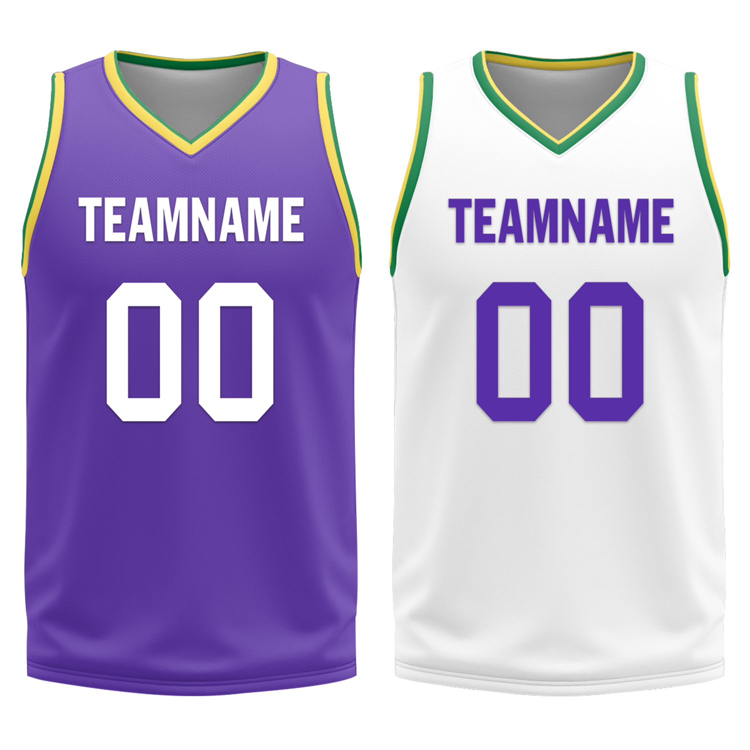 Custom Purple White Classic Style Reversible Basketball Uniform Personalized Ordinary BBJR-D017047