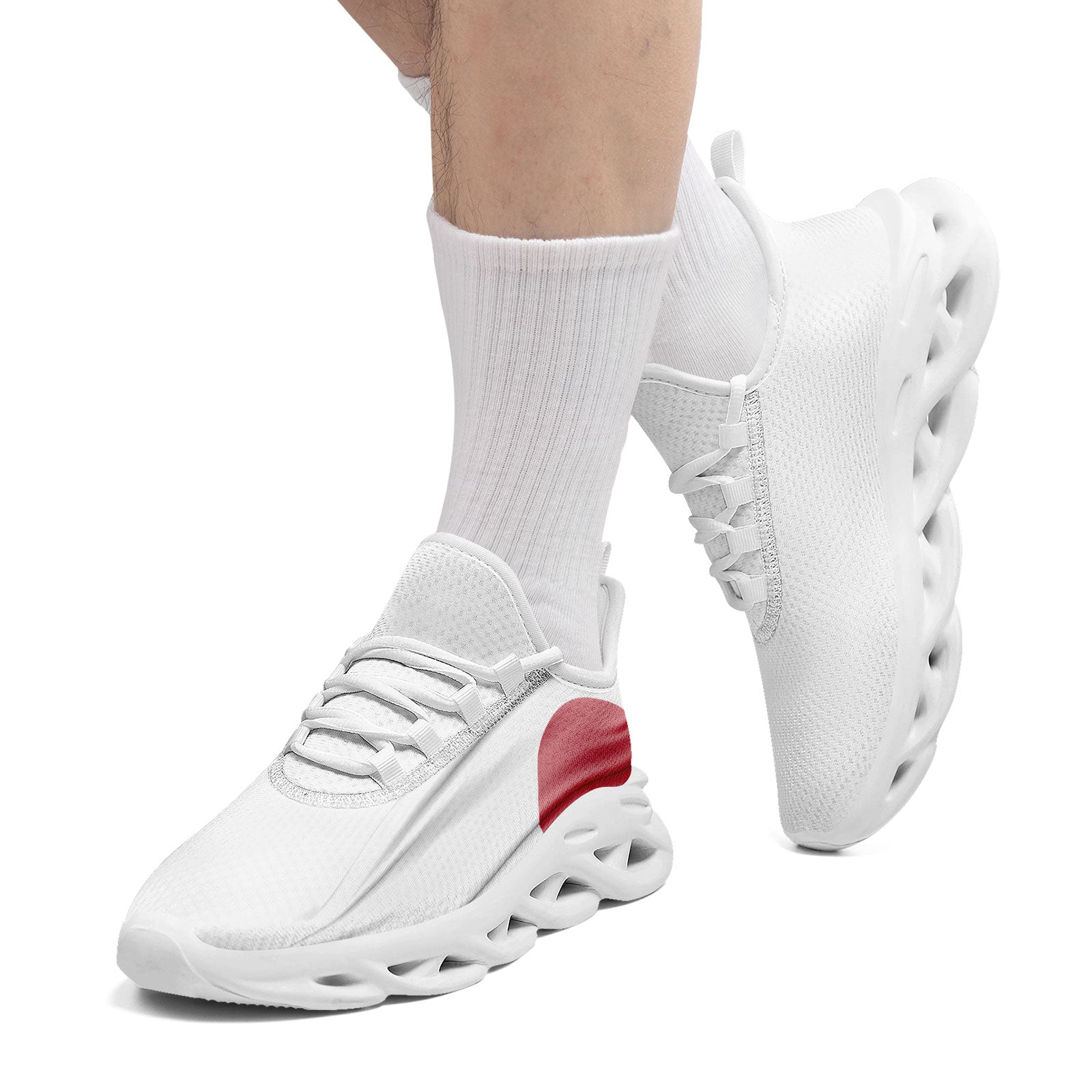 Custom Japan 2026 World Cup Sneakers DIY Country Flag Running Shoes Lightweight Sport Shoes Gift for Football Fans Personalized Team Name and Logo FN003-F025044-4