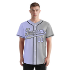 Custom Purple Grey Gradient Fashion Personalized Authentic Baseball Jersey BSBJ01-D0a7a0f