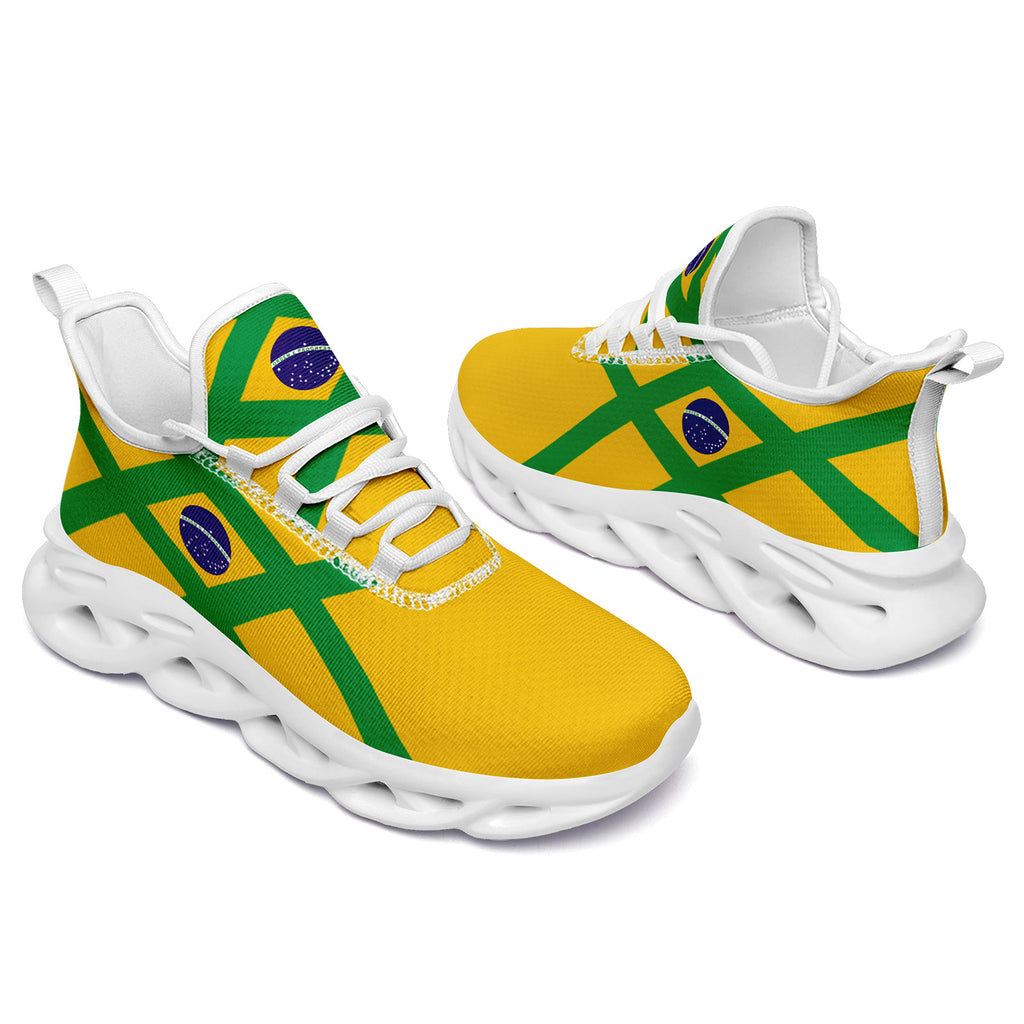 Custom 2026 World Cup Brazil Sneakers DIY Country Flag Running Shoes Lightweight Sport Shoes Gift for Football Fans Personalized Team Name and Logo FN003-F027045-4