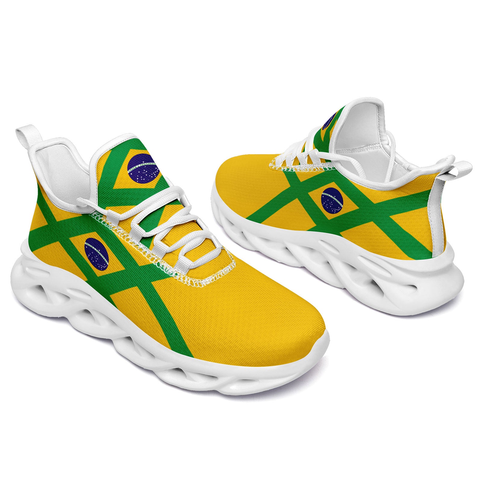 Custom 2026 World Cup Brazil Sneakers DIY Country Flag Running Shoes Lightweight Sport Shoes Gift for Football Fans Personalized Team Name and Logo FN003-F027045-4