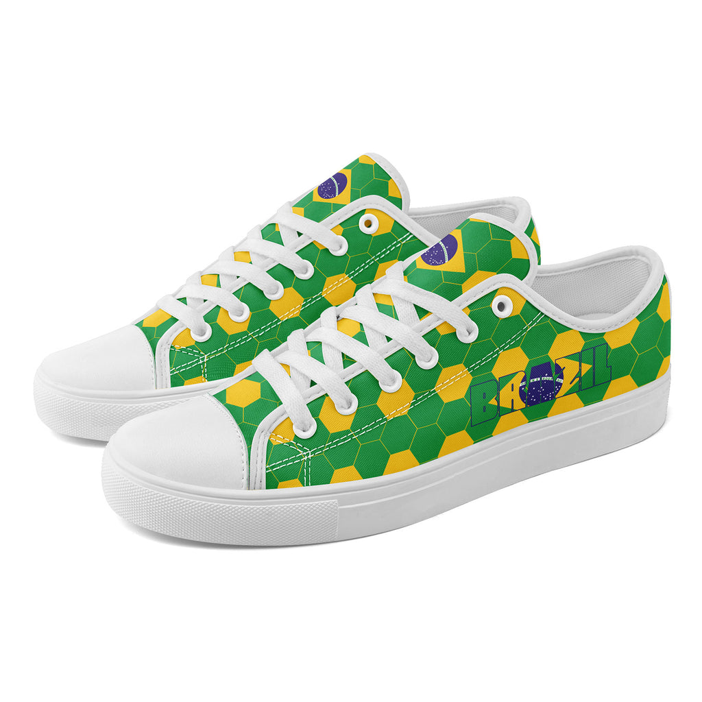 Custom 2026 World Cup Brazil Sneakers DIY Country Flag Running Shoes Lightweight Sport Shoes Gift for Football Fans Personalized Team Name and Logo FN027-F027054-5