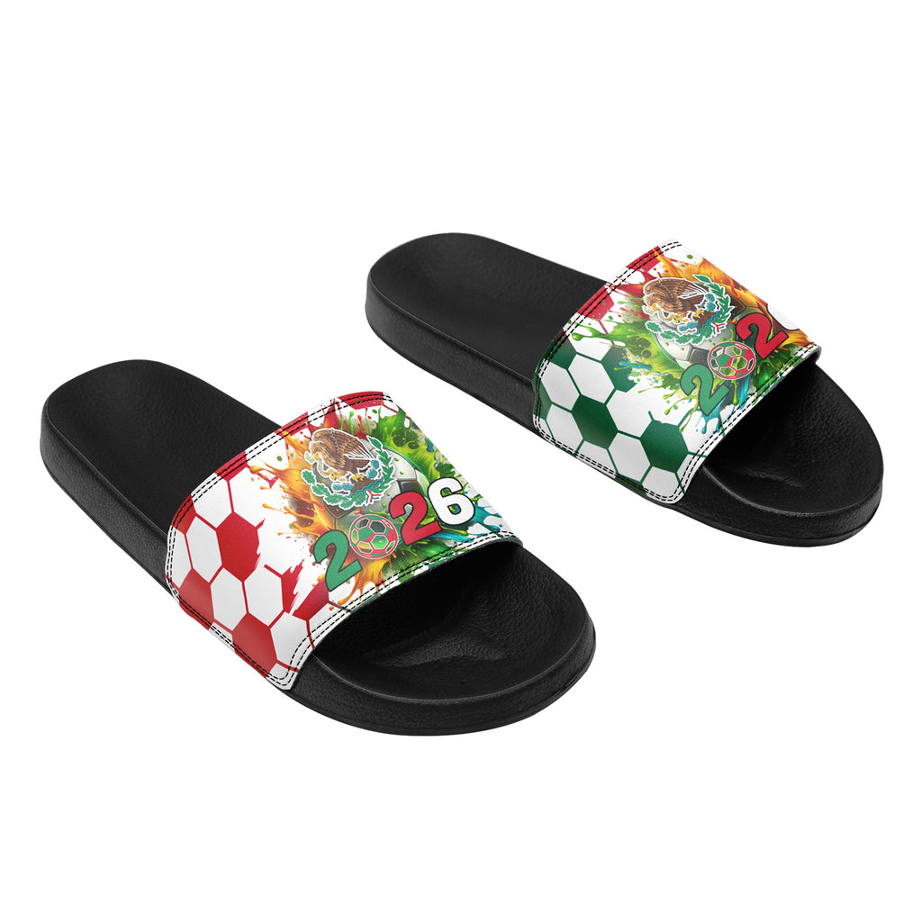 Custom 2026 World Cup Mexico Sneakers DIY Country Flag Running Shoes Lightweight Sport Shoes Gift for Football Fans Personalized Team Name and Logo FN056-F023074-4