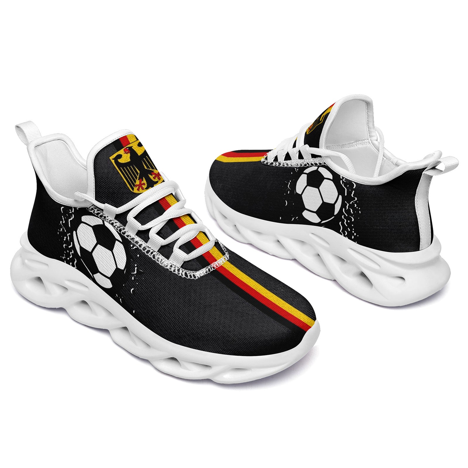 Custom Germany 2026 World Cup Sneakers DIY Country Flag Running Shoes Lightweight Sport Shoes Gift for Football Fans Personalized Team Name and Logo FN003-F025035-1