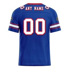 Custom Royal Red Buffalo Personalized Authentic Football Jersey FBJ02-D020256-31