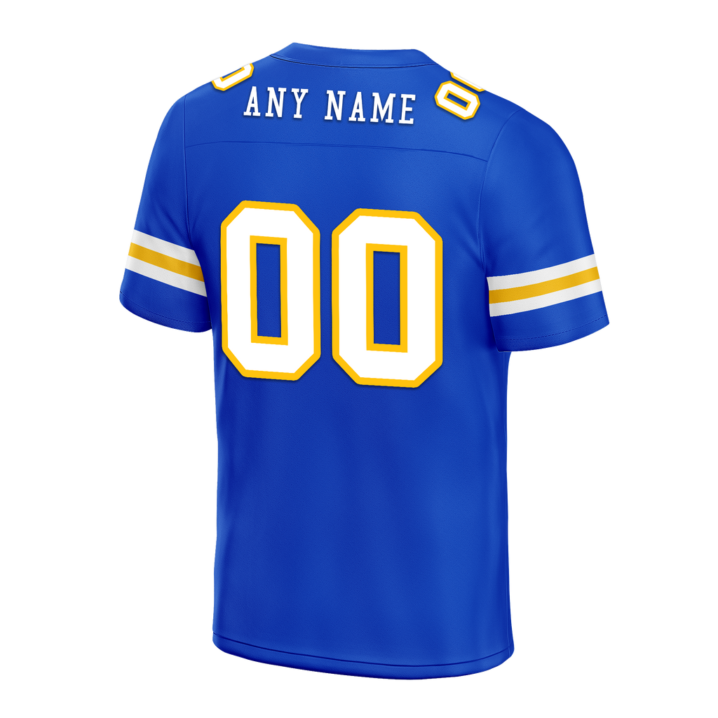 Custom Blue Classic Style Personalized Authentic Football Jersey FBJ02-bd0a70bb