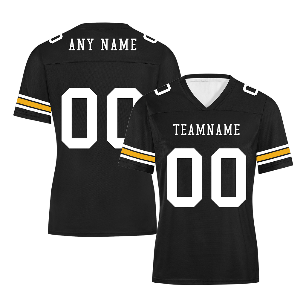 Custom Black Classic Style Personalized Authentic Football Jersey FBJ02-bd0a70a8