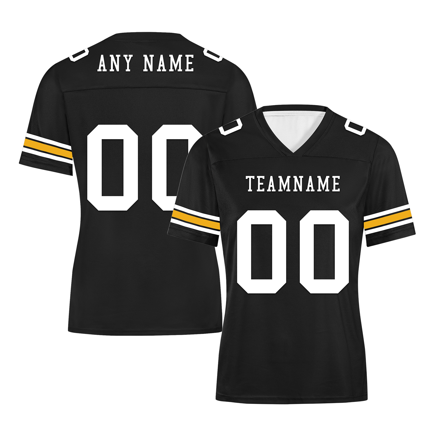 Custom Black Classic Style Personalized Authentic Football Jersey FBJ02-bd0a70a8
