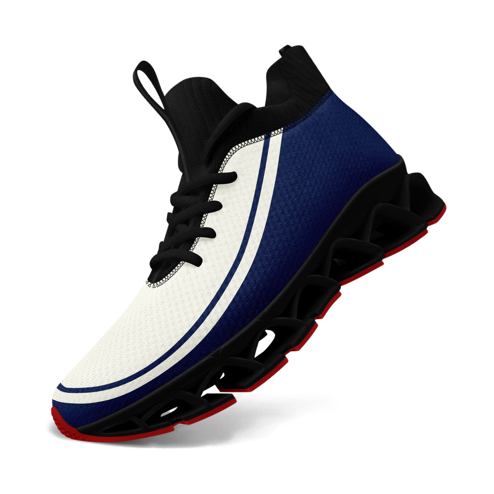 Custom Cream Navy Maxsoul Shoes Personalized Sneaker FN030XD-D020388-12