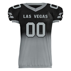 Custom Black Gray Fade Fashion Las Vegas High-Performance American Football Jersey FBJ06-D020252-20