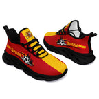 Custom 2026 World Cup Spain Sneakers DIY Country Flag Running Shoes Lightweight Sport Shoes Gift for Football Fans Personalized Team Name and Logo FN003-F027068-1