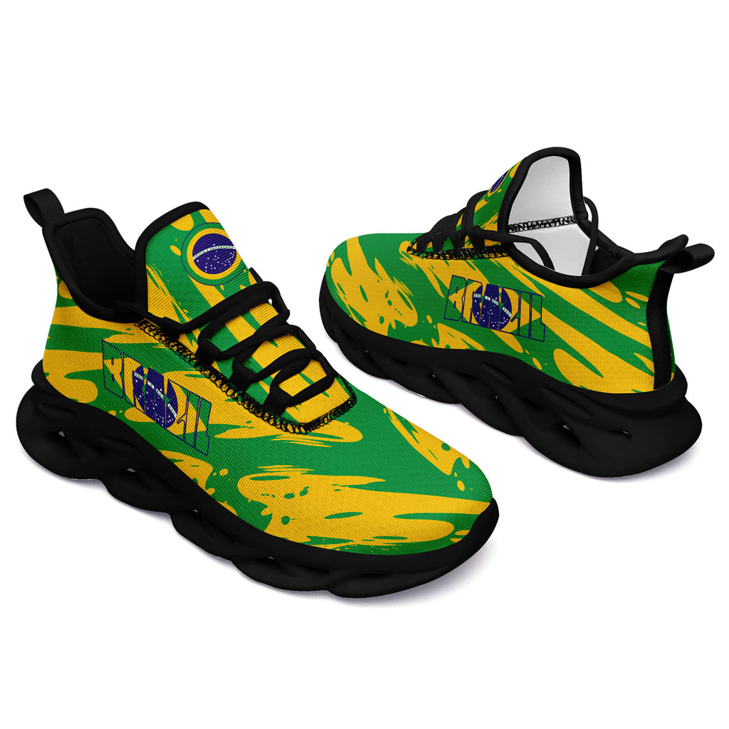 Custom 2026 World Cup Brazil Sneakers DIY Country Flag Running Shoes Lightweight Sport Shoes Gift for Football Fans Personalized Team Name and Logo FN003-F027045-5