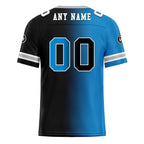 Custom Blue Black North Carolina Personalized Authentic Football Jersey FBJ02-D028017-3