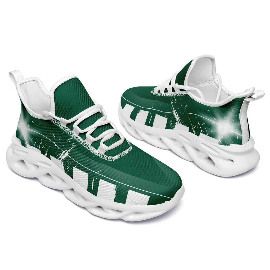 Custom Green White New York MaxSoul Shoes and Hat Combo Offer Personalized Combo ZH-D020264-28