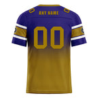 Custom Purple Yellow Baltimore Personalized Authentic Football Jersey FBJ02-D020249-2