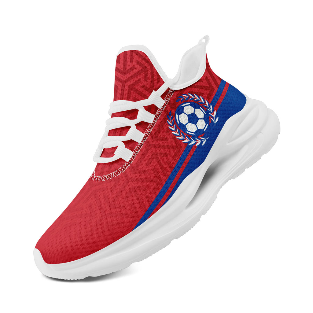 Custom South Korea 2026 World Cup Sneakers DIY Country Flag Running Shoes Lightweight Sport Shoes Gift for Football Fans Personalized Team Name and Logo FN079-F009131-1