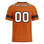 Custom Orange Black Cincinnati Personalized Authentic Football Jersey FBJ02-D020256-30