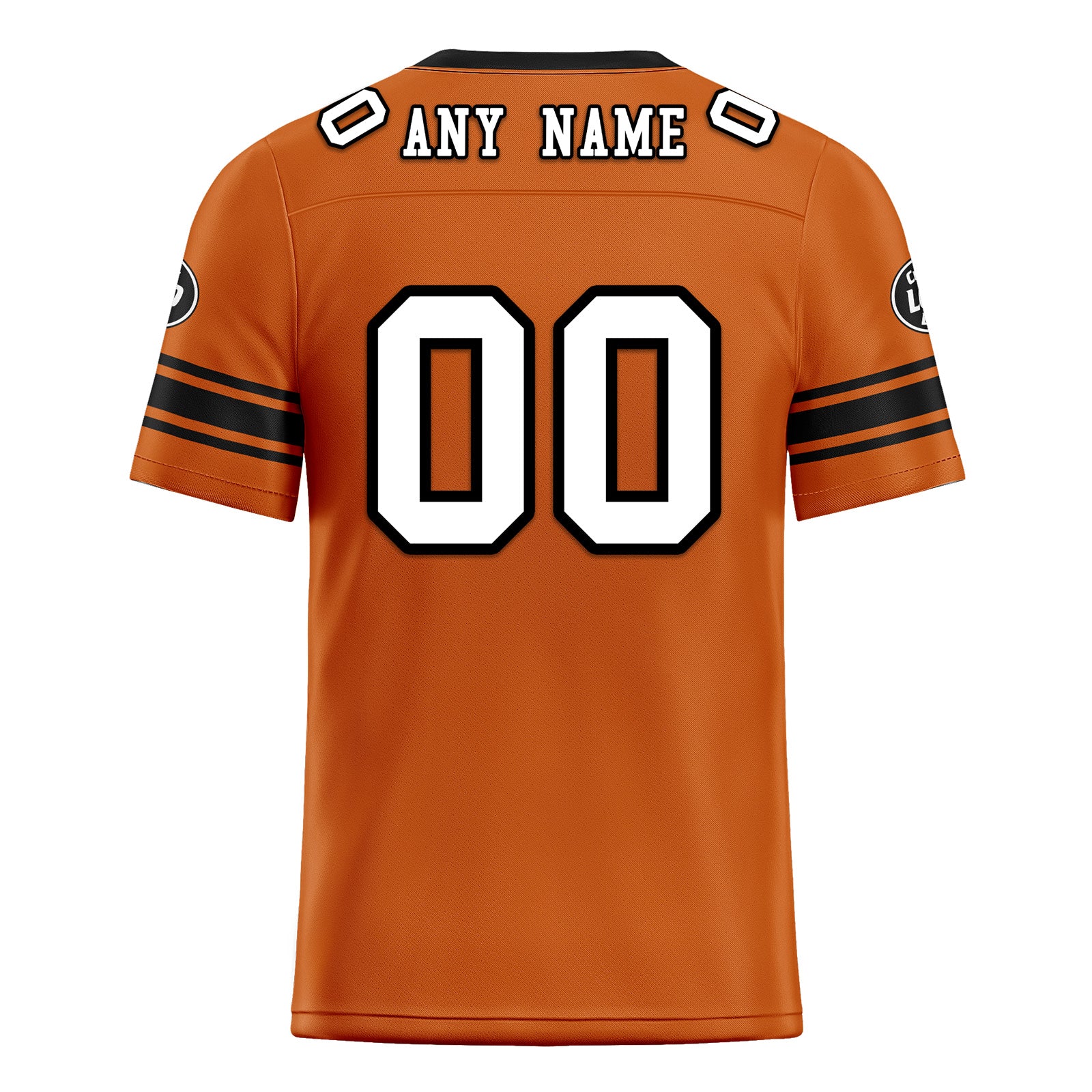 Custom Orange Black Cincinnati Personalized Authentic Football Jersey FBJ02-D020256-30