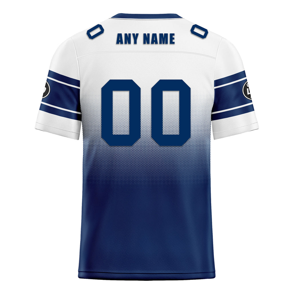 Custom White Blue Indianapolis Football Jersey and Hat Combo Offer Personalized Combo ZH-D020326-14