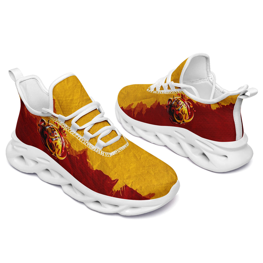 Custom Spain 2026 World Cup Sneakers DIY Country Flag Running Shoes Lightweight Sport Shoes Gift for Football Fans Personalized Team Name and Logo FN003-F025036-1