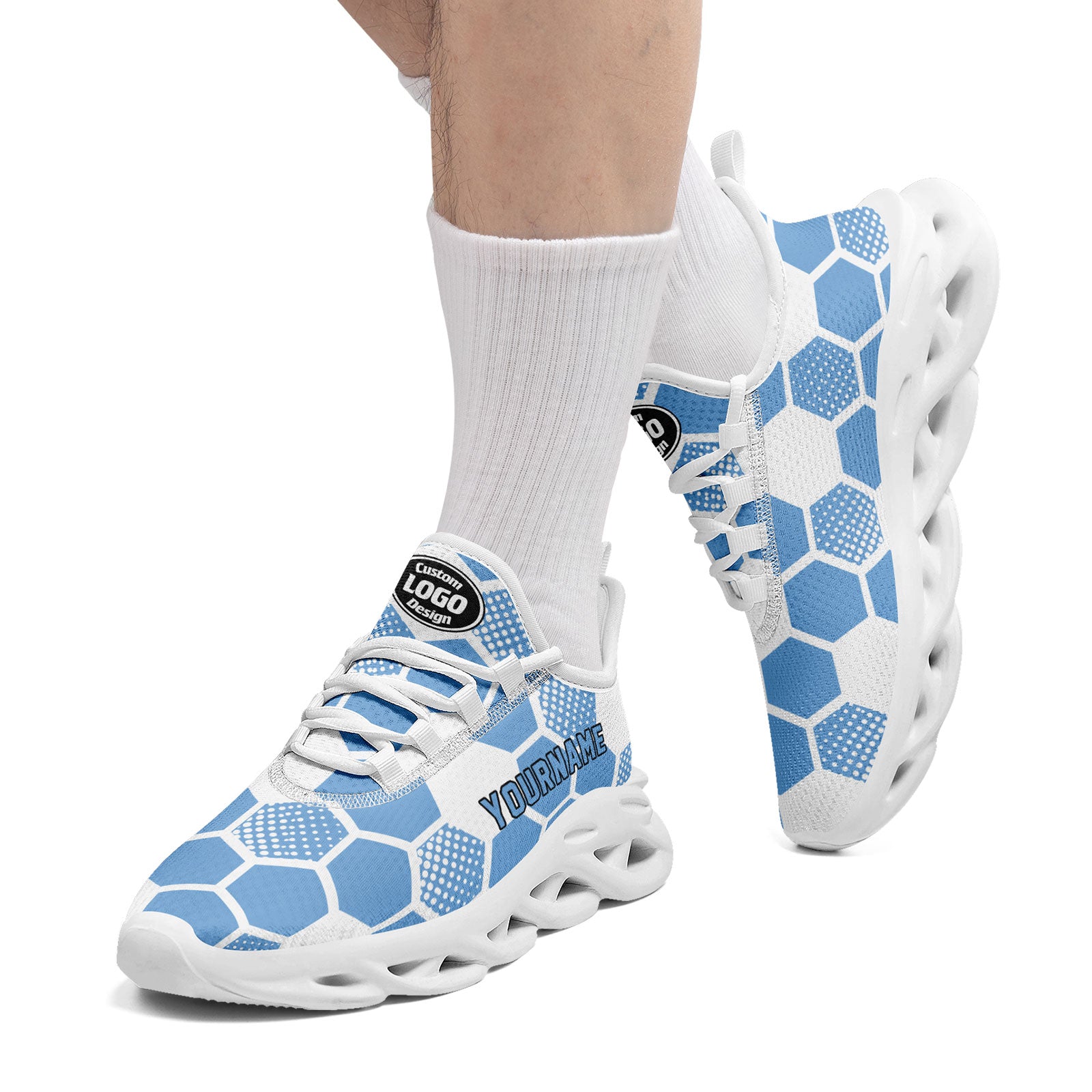 Custom 2026 World Cup Argentina Sneakers DIY Country Flag Running Shoes Lightweight Sport Shoes Gift for Football Fans Personalized Team Name and Logo FN003-F027086-1