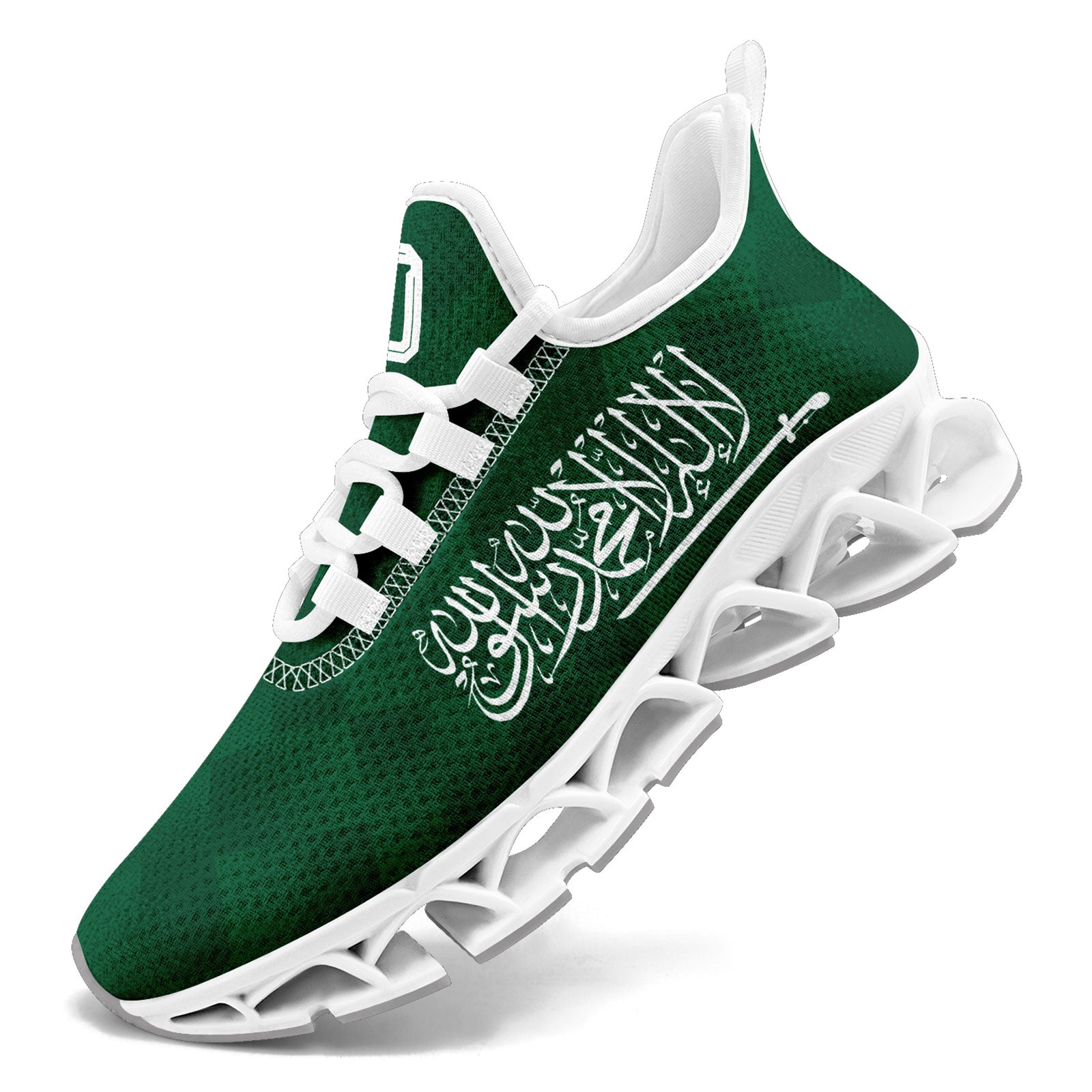 Custom Saudi Arabia 2026 World Cup Sneakers DIY Country Flag Running Shoes Lightweight Sport Shoes Gift for Football Fans Personalized Team Name and Logo FN003XD-F009100-1