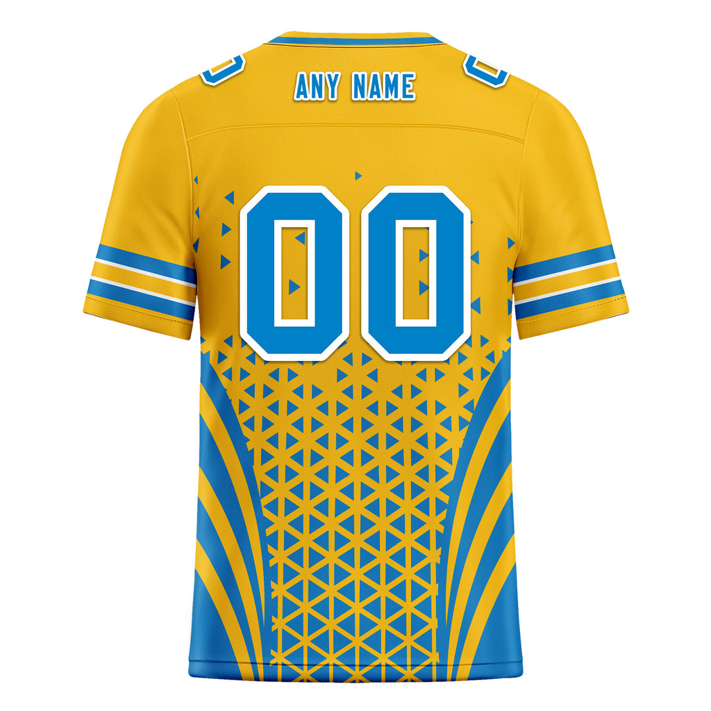 Custom Blue White California Personalized Authentic Football Jersey FBJ02-D023033-22